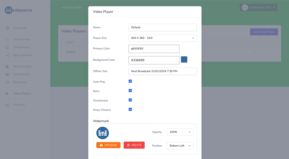Embedded Video Player Customization Embedded Video Player Customization